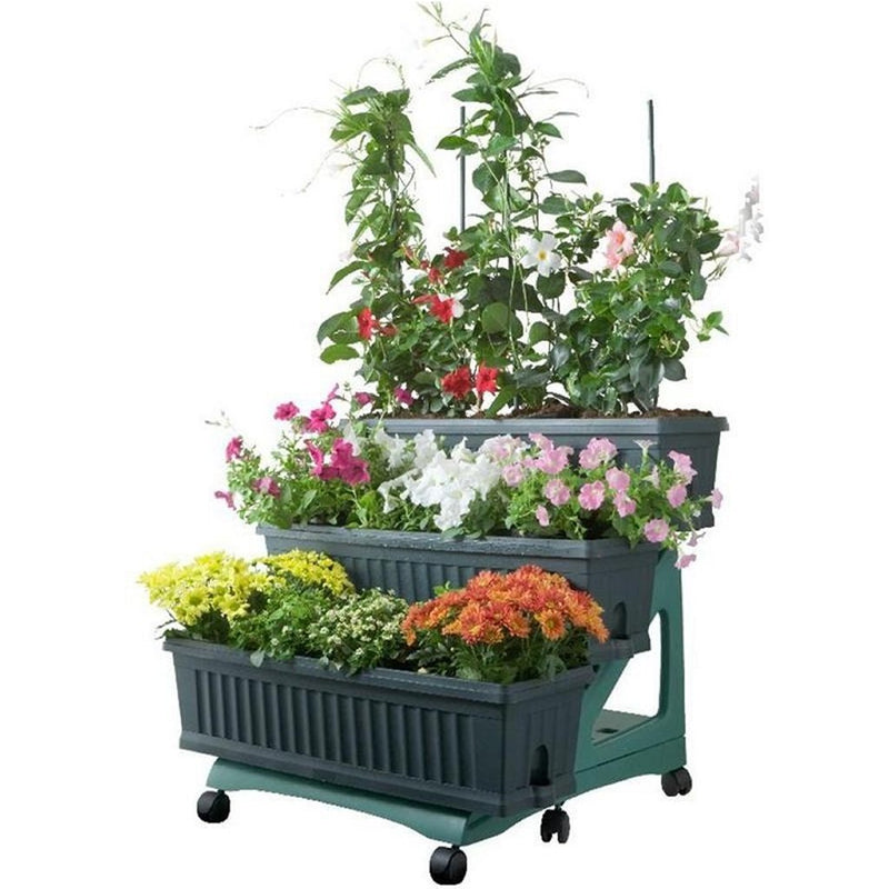 Load image into Gallery viewer, Bama orto di kit plantenbakken 80x74x73 cm groen
