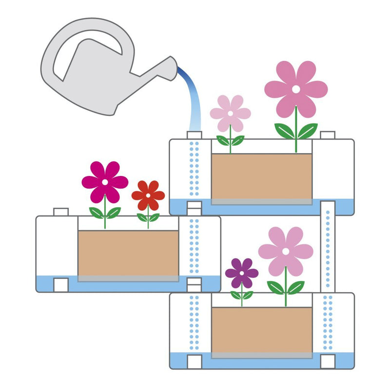 Load image into Gallery viewer, Bama brick koppelbare plantenbakken 75l 59x23x27 cm 5 stuks taupe
