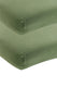 Meyco baby uni hoeslaken juniorbed - 2-pack - jersey - olive green - 70x140 150cm