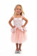 Little adventures - rosé gouden tutu jurk – maat m (98-104)