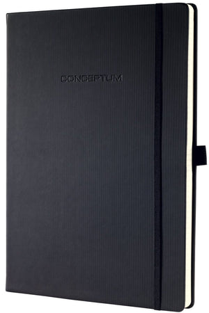 Sigel - notitieboek - conceptum pure - a5 - zwart - hardcover - 194 pagina's - 80 grams - blanco - si-co120