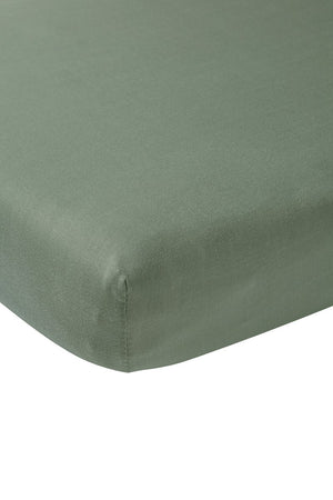 Meyco baby uni hoeslaken co-sleeper - forest green - 50x90cm