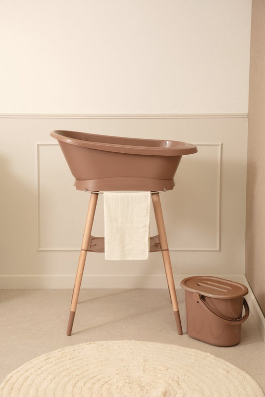 Bébé-jou badset basis + digitale thermometer mocha mousse