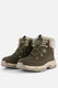 Skechers trego - snow worries dames laarzen - olijfgroen - maat 41