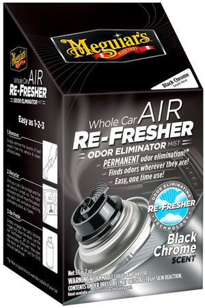 Meguiar's air re-fresher - black chrome auto luchtverfrisser - 59ml