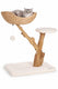 Flamingo krabpaal – design line carlito – krabpaal kat – krabmeubel – design krabpaal – 74,5x42x78 cm – beige