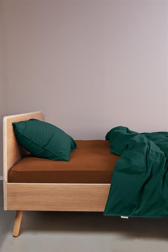Beddinghouse - jersey - split-topper - hoeslaken - 180x220 cm - steenrood