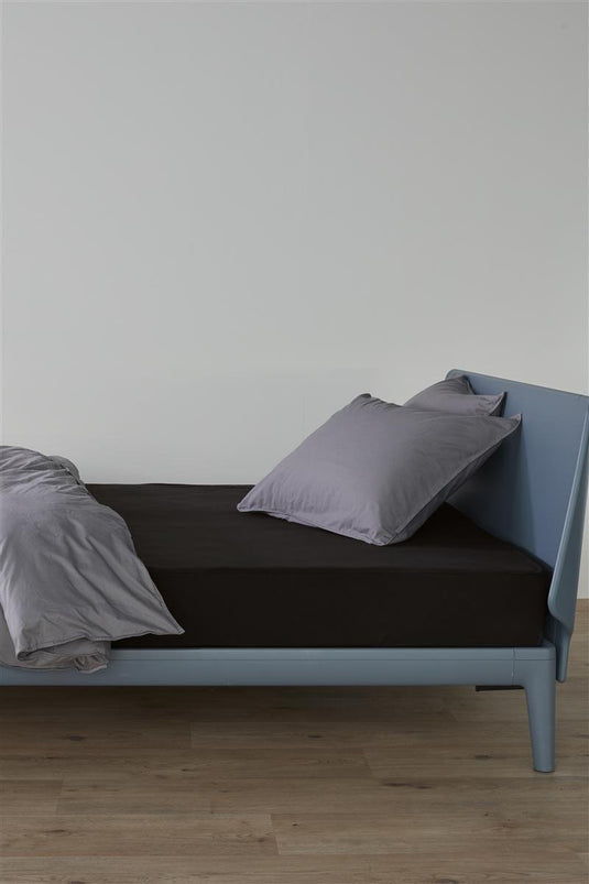 Beddinghouse - jersey - split-topper - hoeslaken - 180x220 cm - zwart