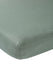 Meyco baby uni hoeslaken wieg - stone green - 40x80 90cm