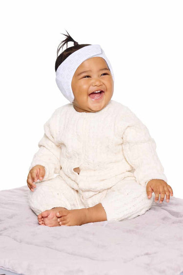 Dooky x nijntje baby gehoorbescherming – zachte verstelbare hoofdband – 6-12 maanden - wit – oeko-tex katoen – licht comfortabel