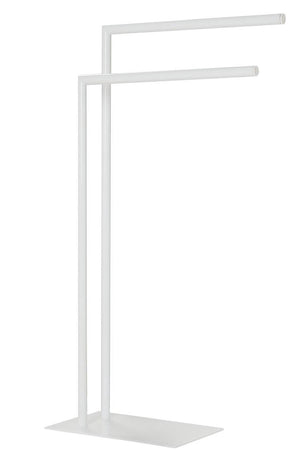 Sealskin tube - handdoekrek 2-armig vrijstaand - voor 2 handdoeken - wit