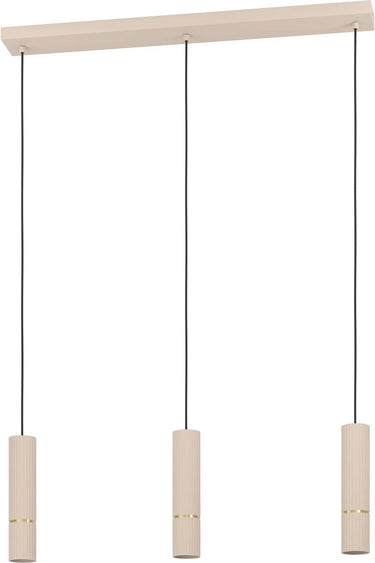 Eglo caminia hanglamp - gu10 - 77 cm - zandkleur beige goud