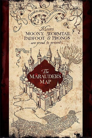 Harry potter the marauders map poster 61x91.5cm
