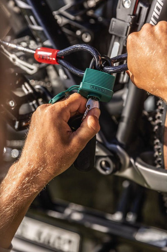 Abus cobra 5 75 lussenkabel - staalkabel met kunststof omhulsel - beveiliging voor fiets- en motoraccessoires - 75 cm lang, 5 mm dik