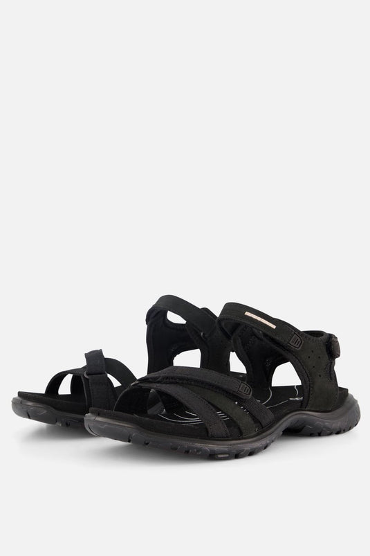Ecco offroad roam sandalen zwart synthetisch - dames