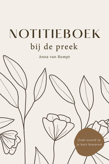 Merkloos sans marque notitieboek - bij de preek - hulpmiddel voor christelijke vrouwen