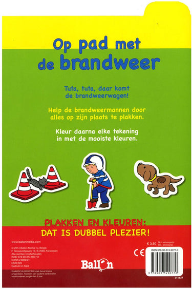 De ballon plakken en kleuren - op pad met de brandweer, 4-6 jaar