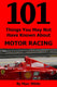 101 things you may not have known about motor racing
