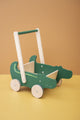 Trixie houten loopwagen - mr. crocodile - babywalker - kinder speelgoed - loopkar vanaf 1,5 jaar - voor jongens en meisjes - fsc