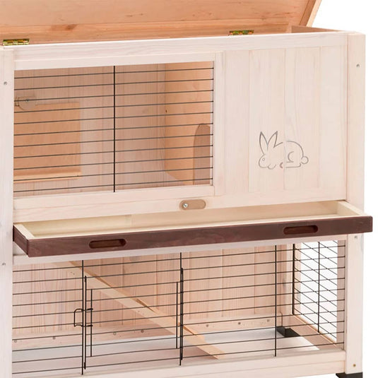 Ferplast Konijnenhok Ranch 100 Basic 92x47x81 cm wit 57090000