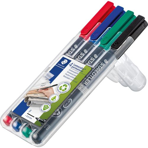 Staedtler permanente ohp markers lumocolor 4-pack 0.6 mm