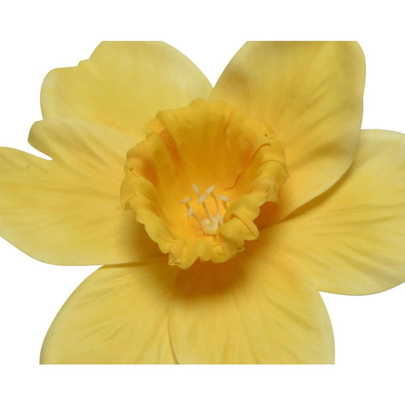 Laden Sie das Bild in Galerie -Viewer, Decoris kunstbloem narcis polyester 11x11x39cm geel wit 2 assorti
