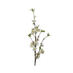 Decoris kunstbloem bloesem op steel polyester 15x4x106cm wit