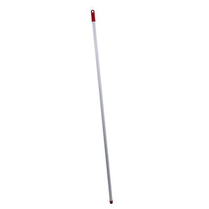 Luva bezemsteel metaal wit 140cm met schroefdraad