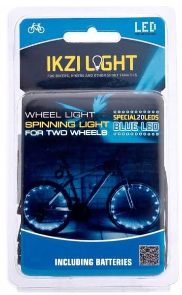 IKZI Light wiellicht Spinning light 20 led batterij rood