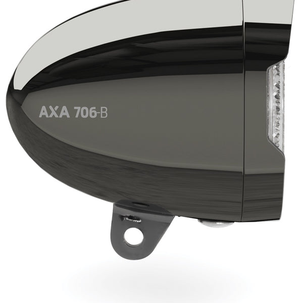 AXA koplamp 706 Battery 15 lux Dark chrome 4x AAA