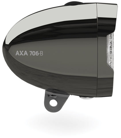 AXA koplamp 706 Battery 15 lux Dark chrome 4x AAA