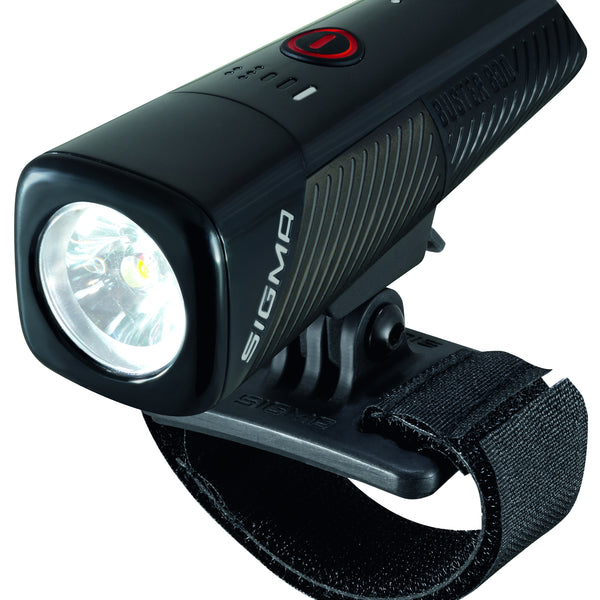 Sigma koplamp Buster 800 LED helmhouder -Li-ion accu USB