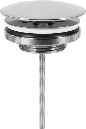 Differnz afvoerplug chroom â€“ always open â€“ ã˜ 72 mm â€“ met schroef