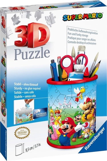 Ravensburger 3d puzzel pennenbak super mario - 54 stukjes
