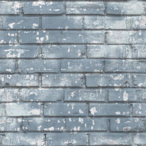 Noordwand behang urban friends coffee bricks blauw en wit