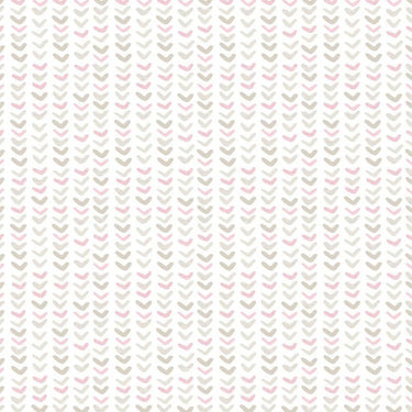 Noordwand Noordwand Behang baby Small Harts wit en roze