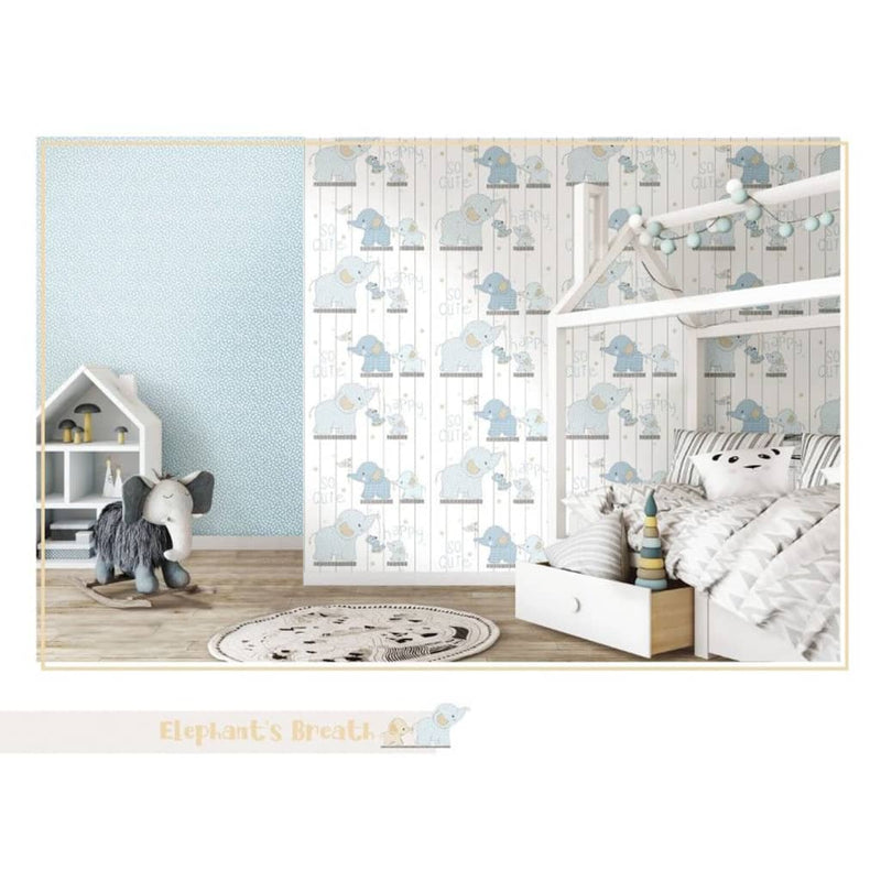 Load image into Gallery viewer, Noordwand behang mondo baby little dots blauw en wit
