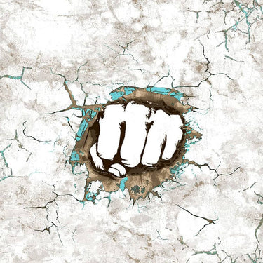 Noordwand behang friends coffee concrete boxing fist grijs en wit