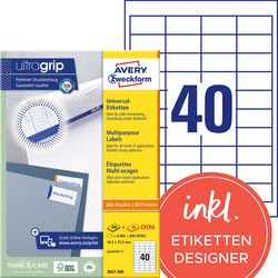 Avery huismerk 3657-200 universele etiket 48,5x25,4mm