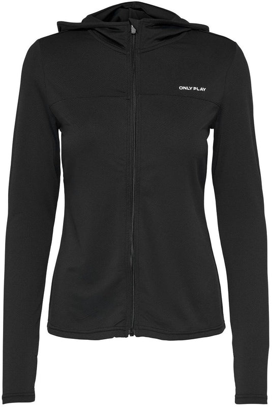 Only play onpmila life hood fz ls top noos dames top - black