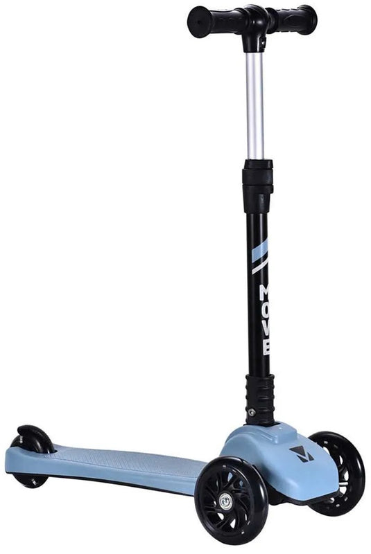 Move 3-wiel step - tri-scoot - pastel blauw - lichtgevende wielen - vouwbaar - in hoogte verstelbaar stuur - vanaf 3 jaar