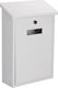 Perel brievenbus rio, wand- en paalmontage, met naamplaatje, incl. 2 sleutels, afmetingen (h x b x d) 39.5 x 27 x 10 cm, wit