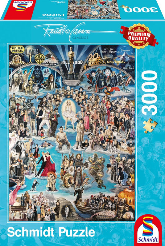 Schmidt - legpuzzel - hollywood xxl - renato casaro - 3000 stukjes - volwassenen - vanaf 14 jaar
