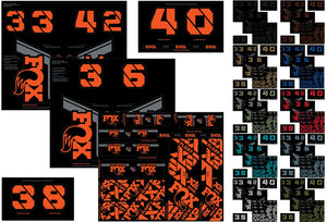 Fox racing shox custom fork and shox kit 2021 sticker set