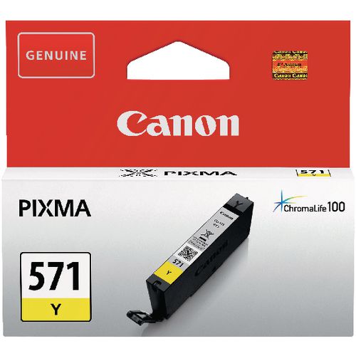 Inktcartridge canon cli-571y geel