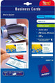 Visitekaartjes avery premium a4 220 g m² satijn wit 25 vellen