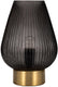 Pauleen led-tafellamp crystal gloom e27 max. 40w rookglas, messing
