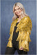 Fever - tinsel festival costume jacket - l xl - goudkleurig