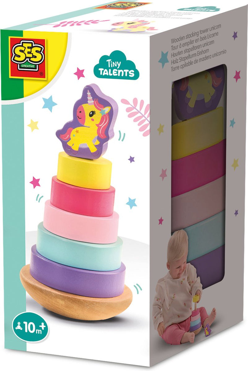 Chargez l'image dans la visionneuse de la galerie, Ses creative ses houten stapeltoren eenhoorn
