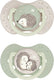 Difrax lovi fopspeen dynamisch - classy - 0 tot 6 maanden - groen - 2 stuks